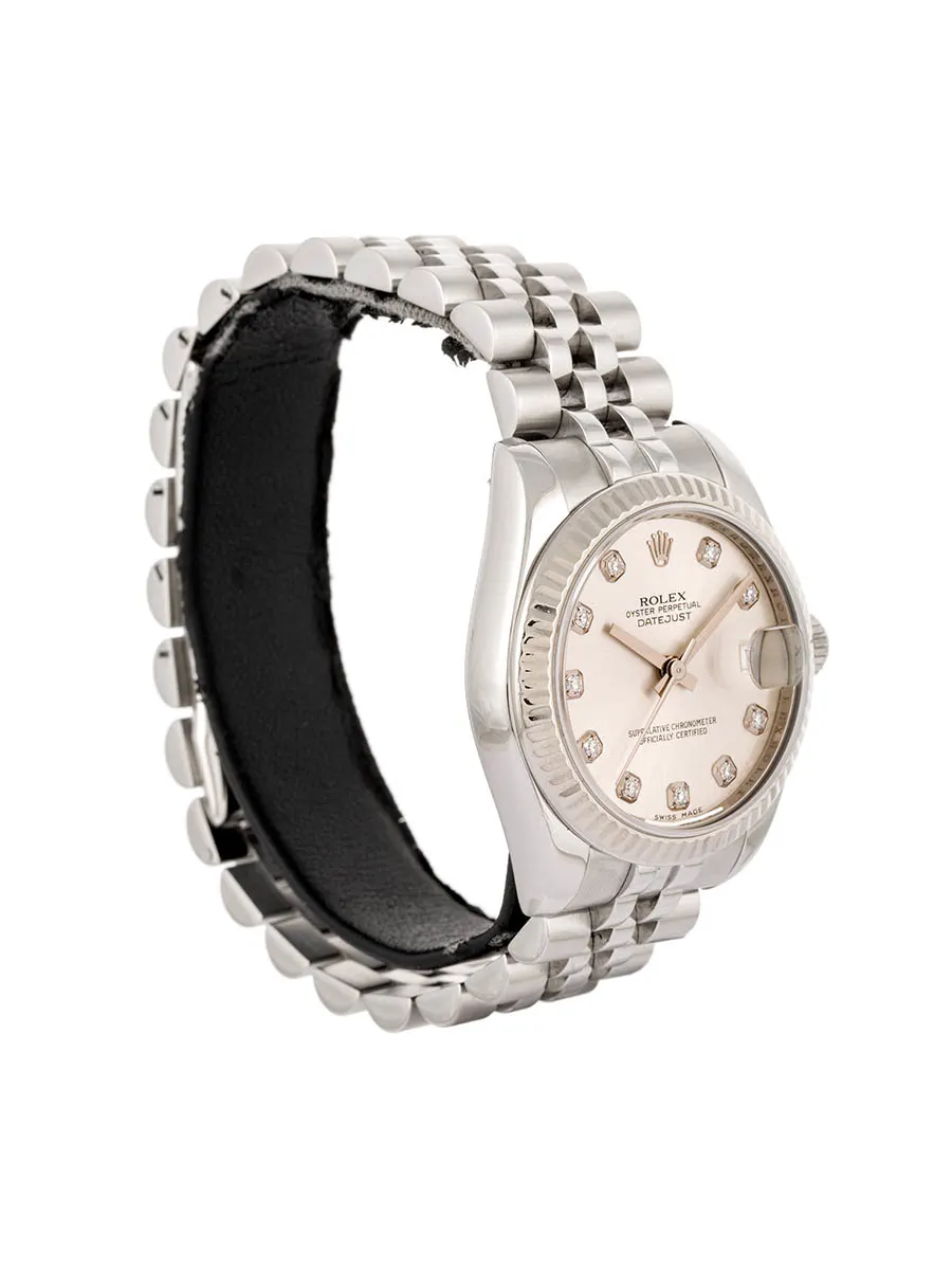 ROLEX DATEJUST 31MM IN ACCIAIO CON DIAMANTI REF. 178274