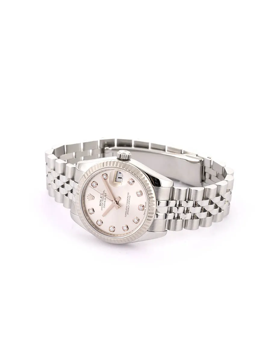 ROLEX DATEJUST 31MM IN ACCIAIO CON DIAMANTI REF. 178274