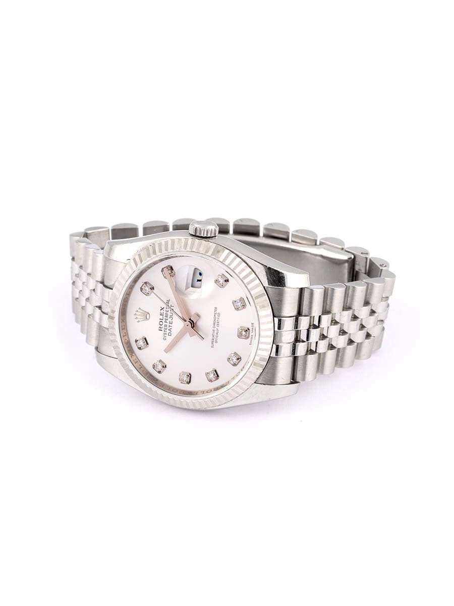 ROLEX DATEJUST 36MM IN ACCIAIO CON DIAMANTI REF. 116234