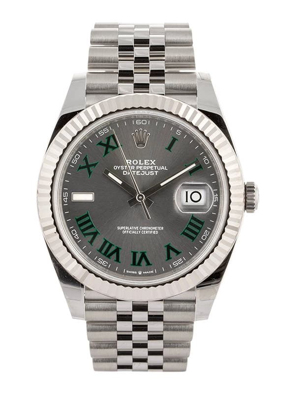 ROLEX DATEJUST QUADRANTE WIMBLEDON 41MM IN ACCIAIO REF. 126334