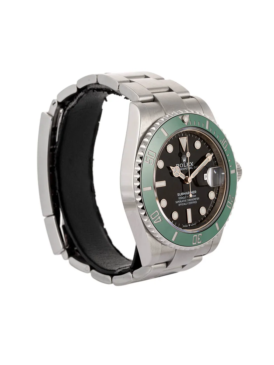 ROLEX SUBMARINER DATE GHIERA VERDE STARBUCKS 41MM IN ACCIAIO REF. 126610LV