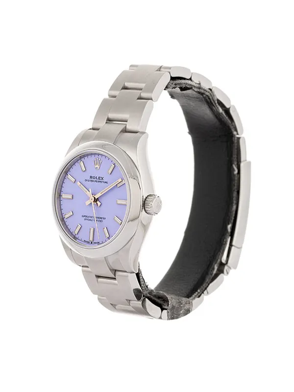 ROLEX OYSTER PERPETUAL LAVENDER DIAL 31MM IN ACCIAIO REF. 277200