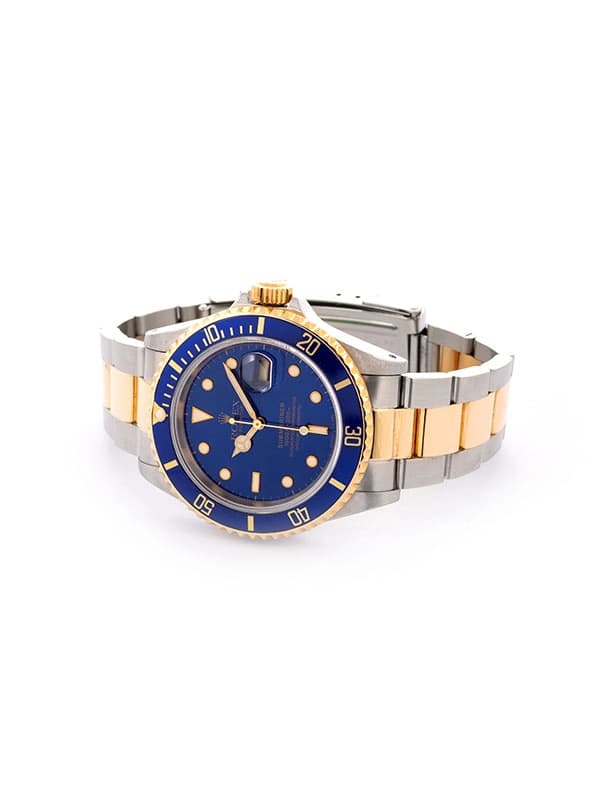 ROLEX SUBMARINER DATE CON SERVICE 40MM IN ACCIAIO E ORO GIALLO 18KT REF. 16613