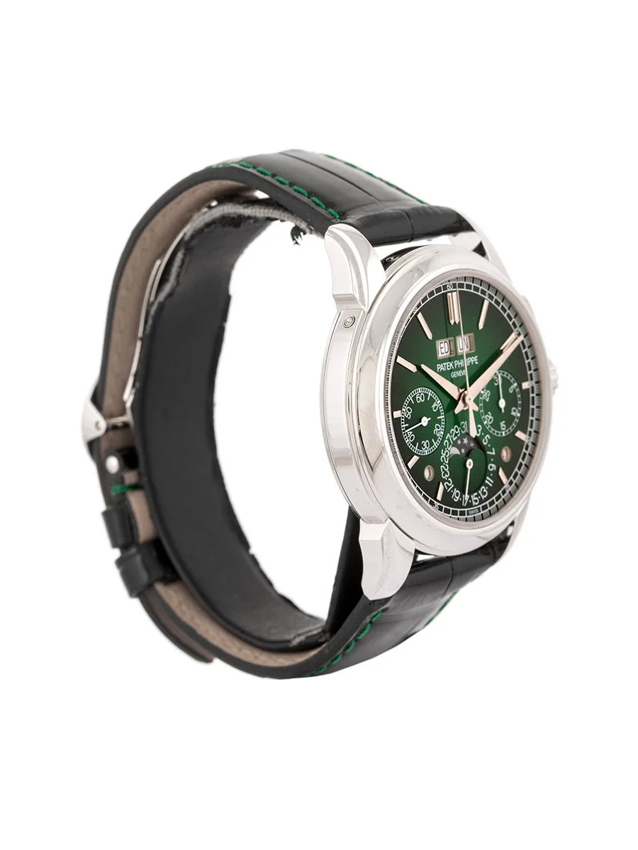 PATEK PHILIPPE CALENDARIO PERPETUO GRAND COMPLICATIONS GREEN DIAL 41MM IN PLATINO REF. 5270P-014