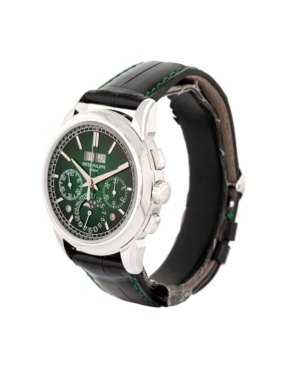 PATEK PHILIPPE CALENDARIO PERPETUO GRAND COMPLICATIONS GREEN DIAL 41MM IN PLATINO REF. 5270P-014