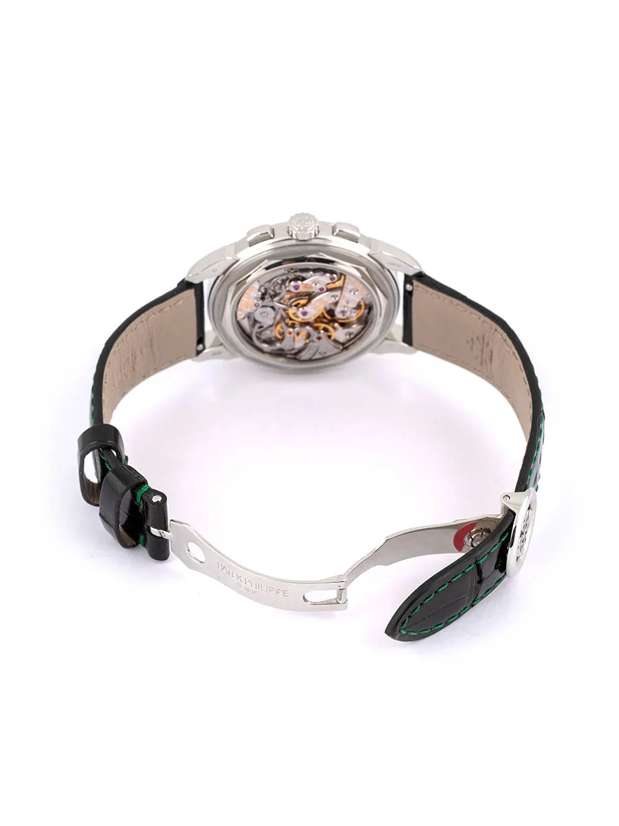 PATEK PHILIPPE CALENDARIO PERPETUO GRAND COMPLICATIONS GREEN DIAL 41MM IN PLATINO REF. 5270P-014