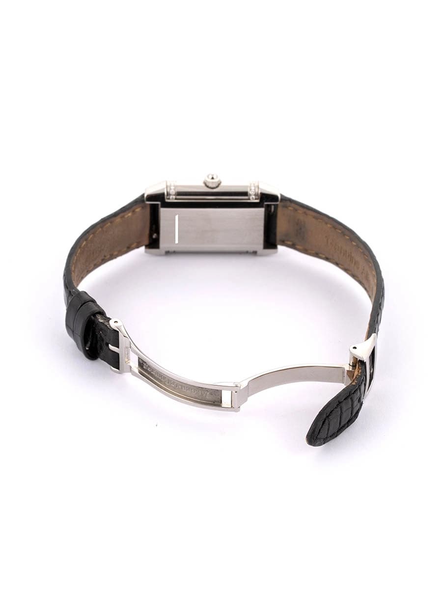 JAEGER LE COULTRE REVERSO DUETTO IN ACCIAIO E DIAMANTI REF. 266.8.44