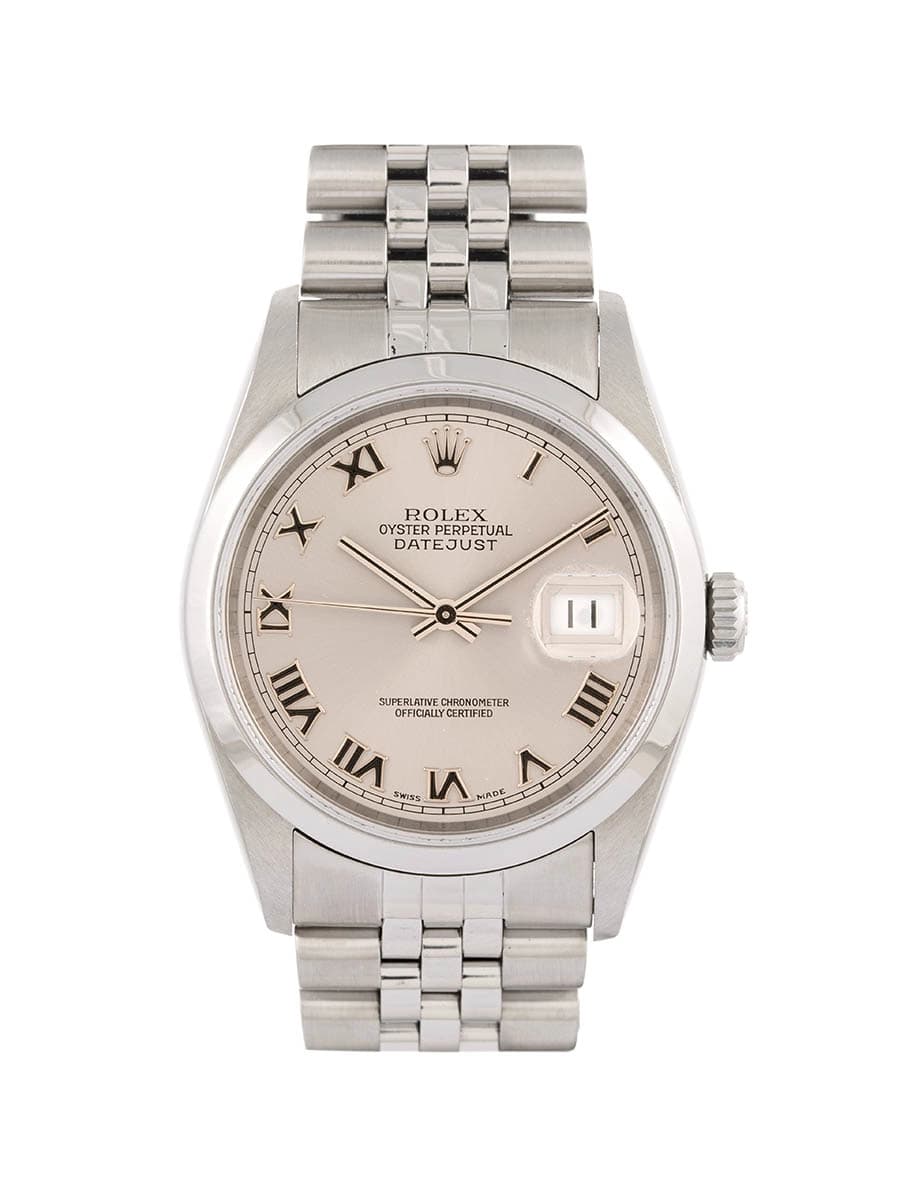 ROLEX DATEJUST CON SERVICE 36MM IN ACCIAIO REF. 16200