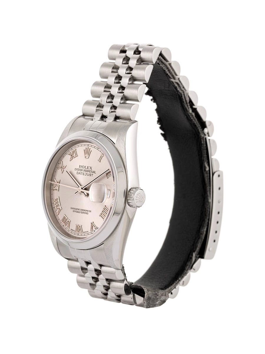 ROLEX DATEJUST CON SERVICE 36MM IN ACCIAIO REF. 16200