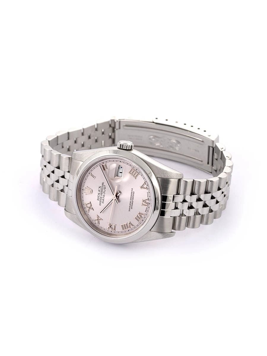 ROLEX DATEJUST CON SERVICE 36MM IN ACCIAIO REF. 16200