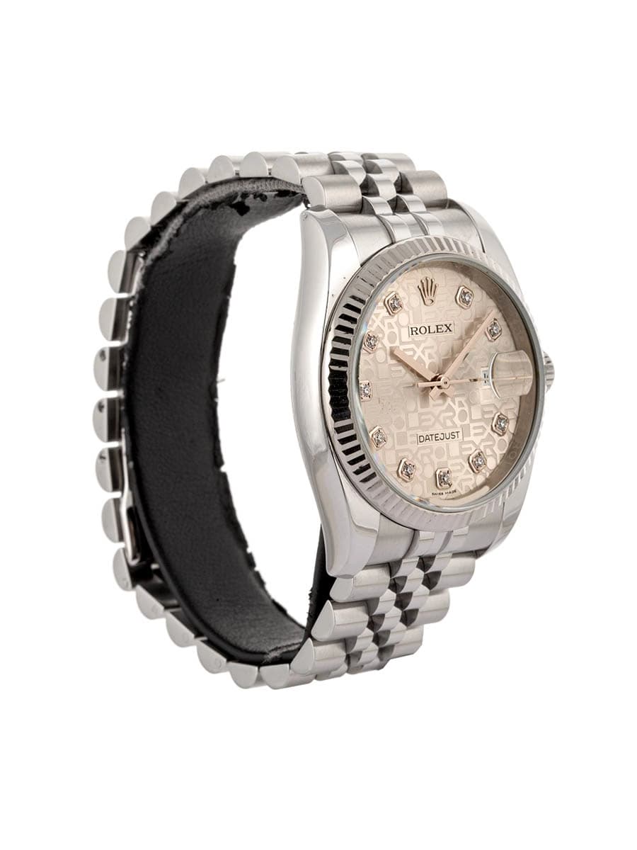 ROLEX DATEJUST COMPUTER DIAL WITH DIAMONDS 36MM IN ACCIAIO CON DIAMANTI REF. 116234