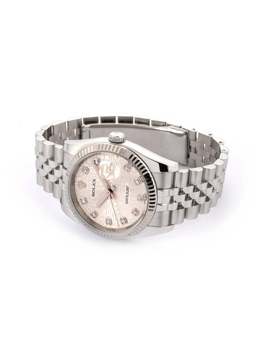 ROLEX DATEJUST COMPUTER DIAL WITH DIAMONDS 36MM IN ACCIAIO CON DIAMANTI REF. 116234