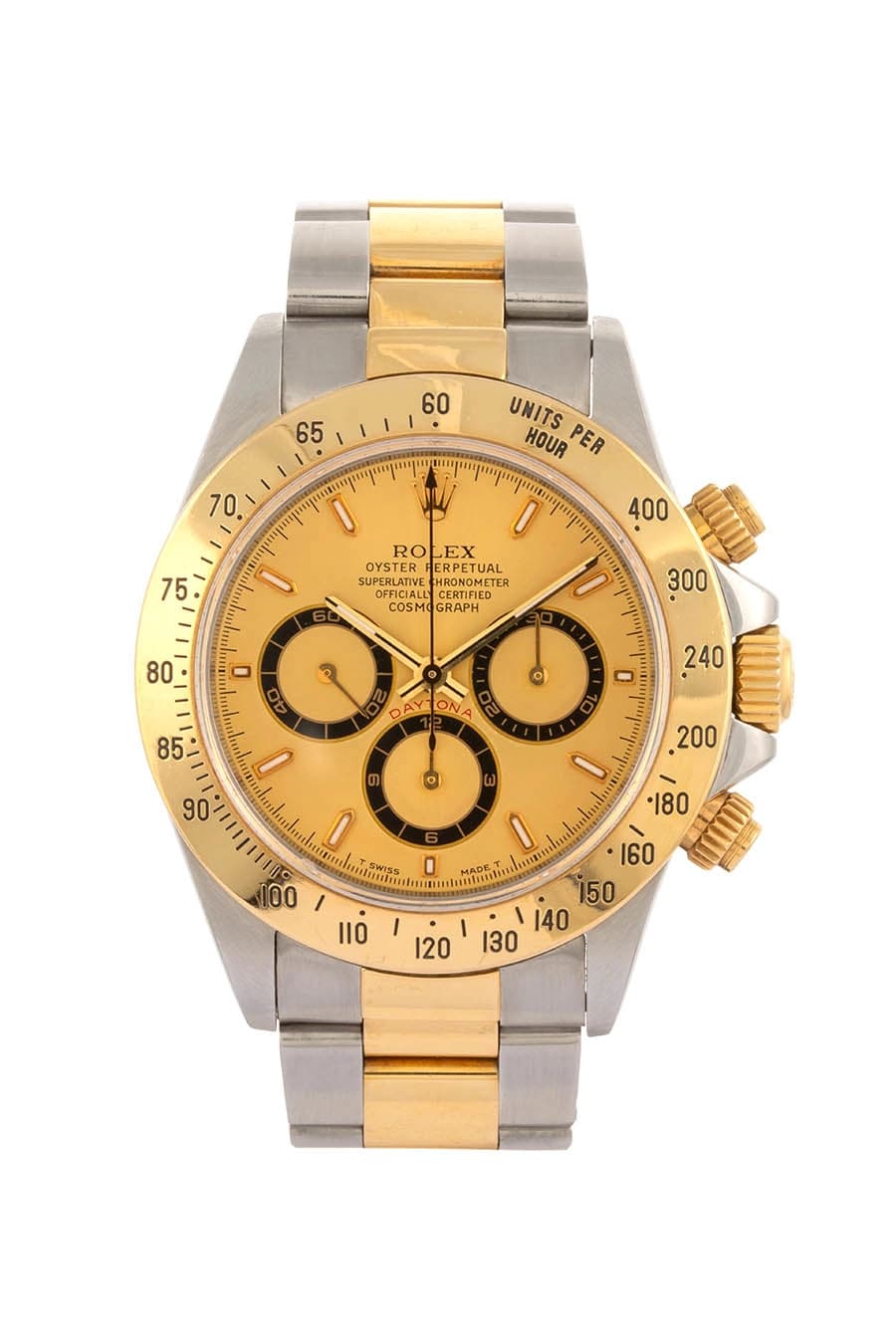 ROLEX DAYTONA MOV. ZENITH T SERIAL 40MM IN ACCIAIO E ORO GIALLO 18KT REF. 16523