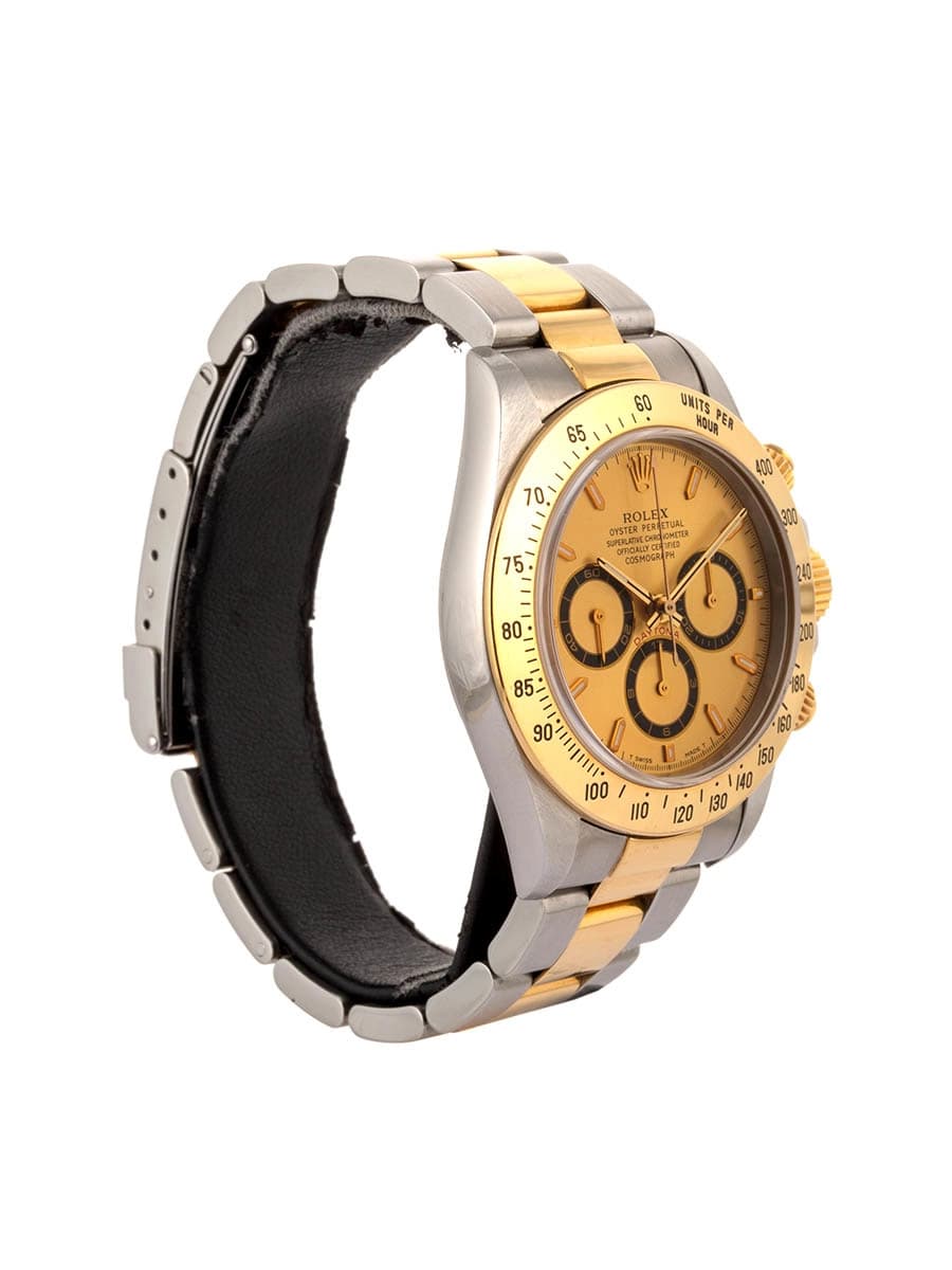 ROLEX DAYTONA MOV. ZENITH T SERIAL 40MM IN ACCIAIO E ORO GIALLO 18KT REF. 16523