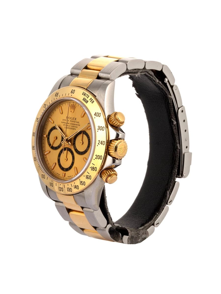 ROLEX DAYTONA MOV. ZENITH T SERIAL 40MM IN ACCIAIO E ORO GIALLO 18KT REF. 16523