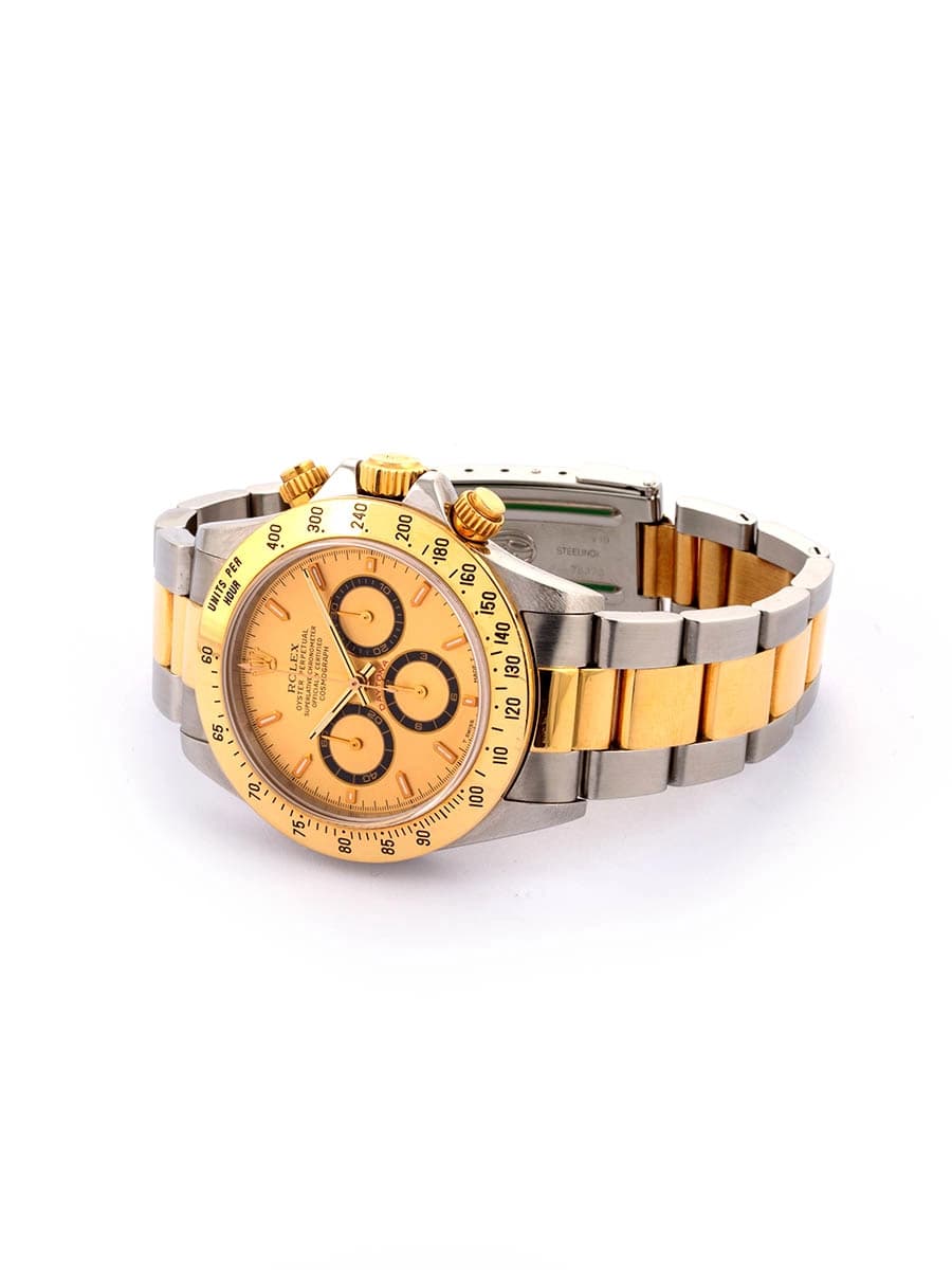 ROLEX DAYTONA MOV. ZENITH T SERIAL 40MM IN ACCIAIO E ORO GIALLO 18KT REF. 16523