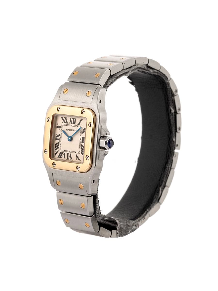 CARTIER SANTOS LADY IN ACCIAIO E ORO GIALLO 18KT REF. 1567