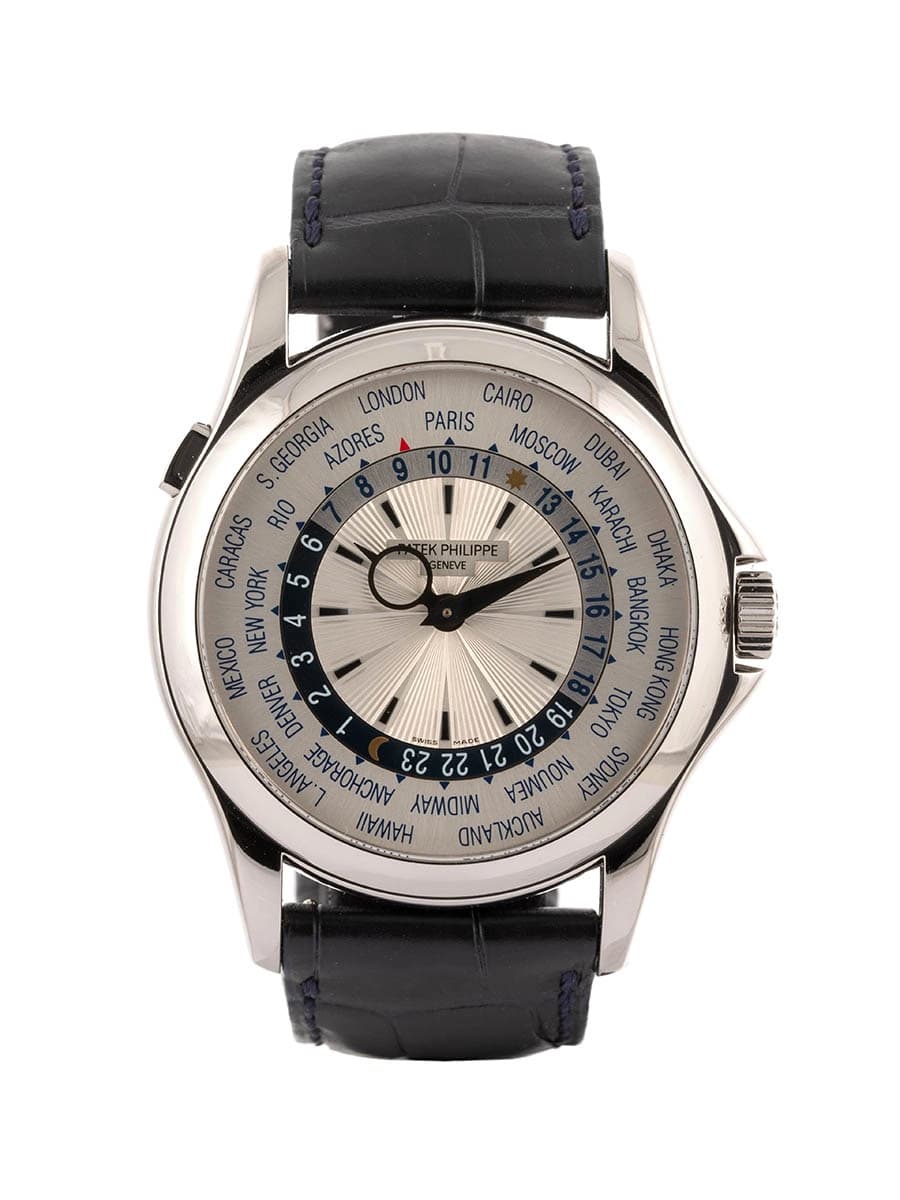 PATEK PHILIPPE ORE DEL MONDO WORLD TIME 39,5MM IN ORO BIANCO 18KT REF. 5130G-001