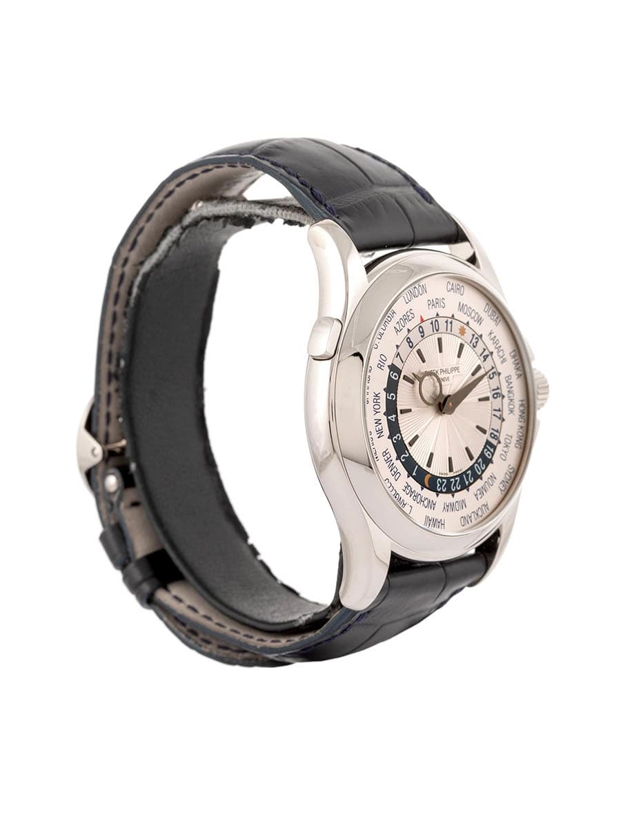 PATEK PHILIPPE ORE DEL MONDO WORLD TIME 39,5MM IN ORO BIANCO 18KT REF. 5130G-001