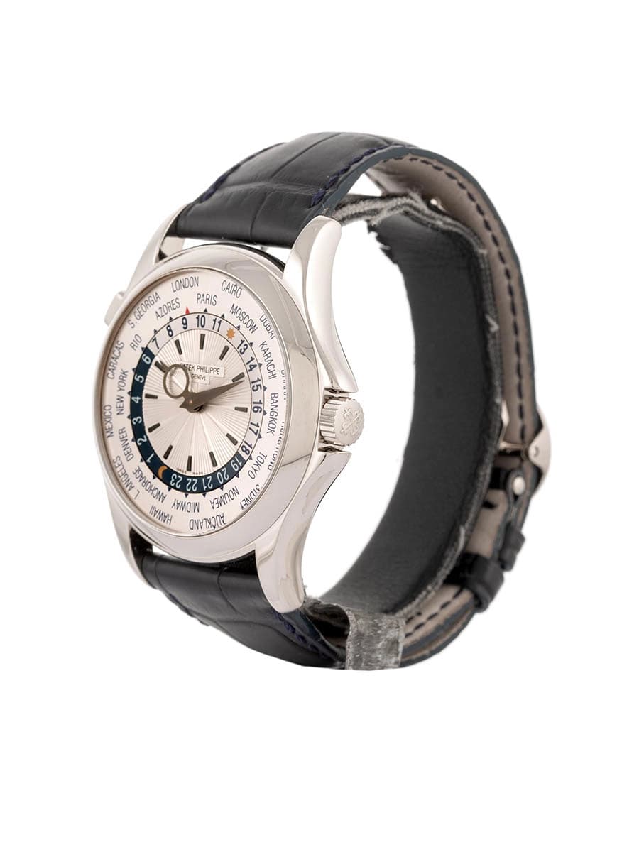 PATEK PHILIPPE ORE DEL MONDO WORLD TIME 39,5MM IN ORO BIANCO 18KT REF. 5130G-001