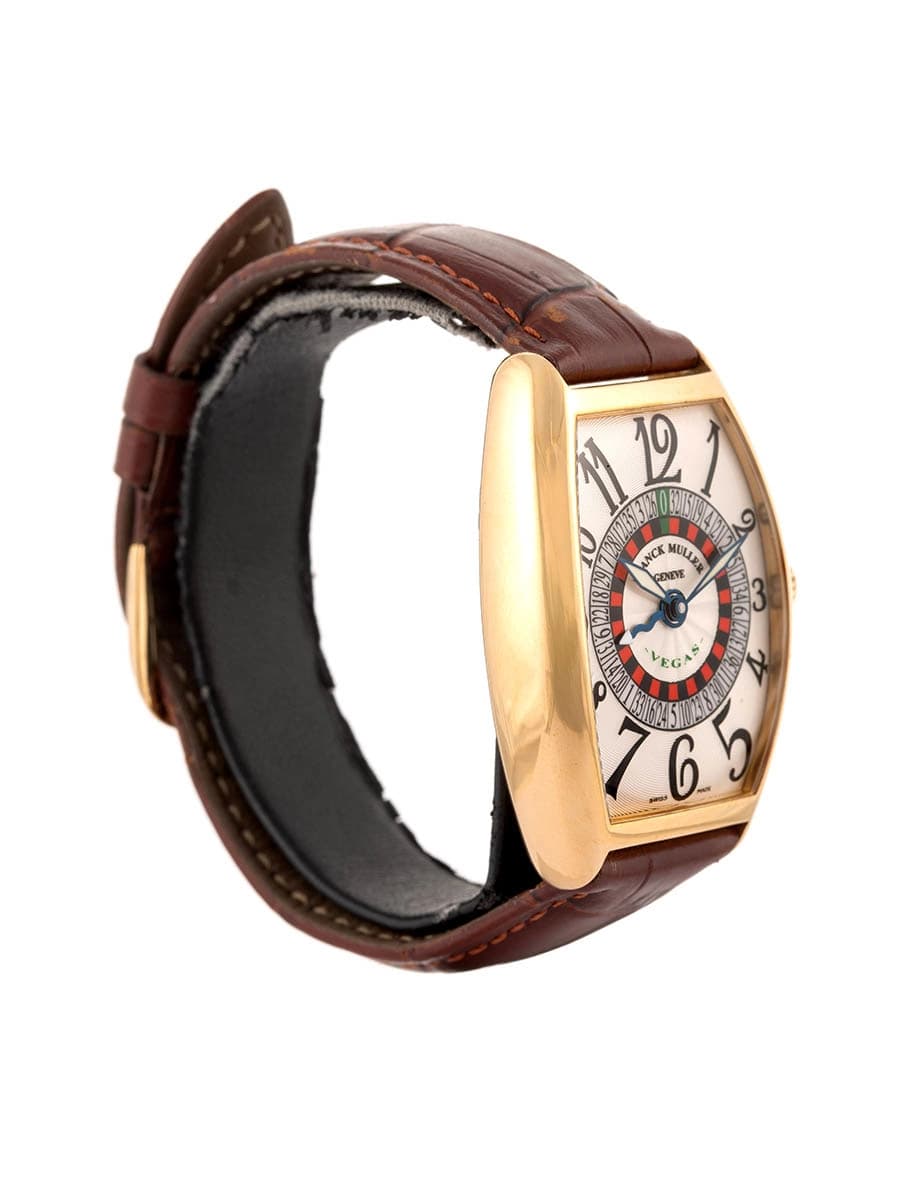 FRANCK MULLER VEGAS CINTREE CURVEX IN ORO GIALLO 18KT REF. 5850