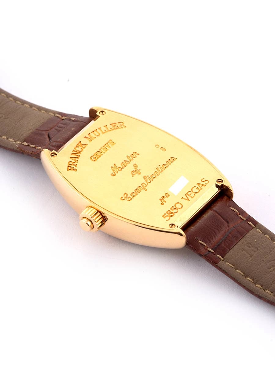 FRANCK MULLER VEGAS CINTREE CURVEX IN ORO GIALLO 18KT REF. 5850