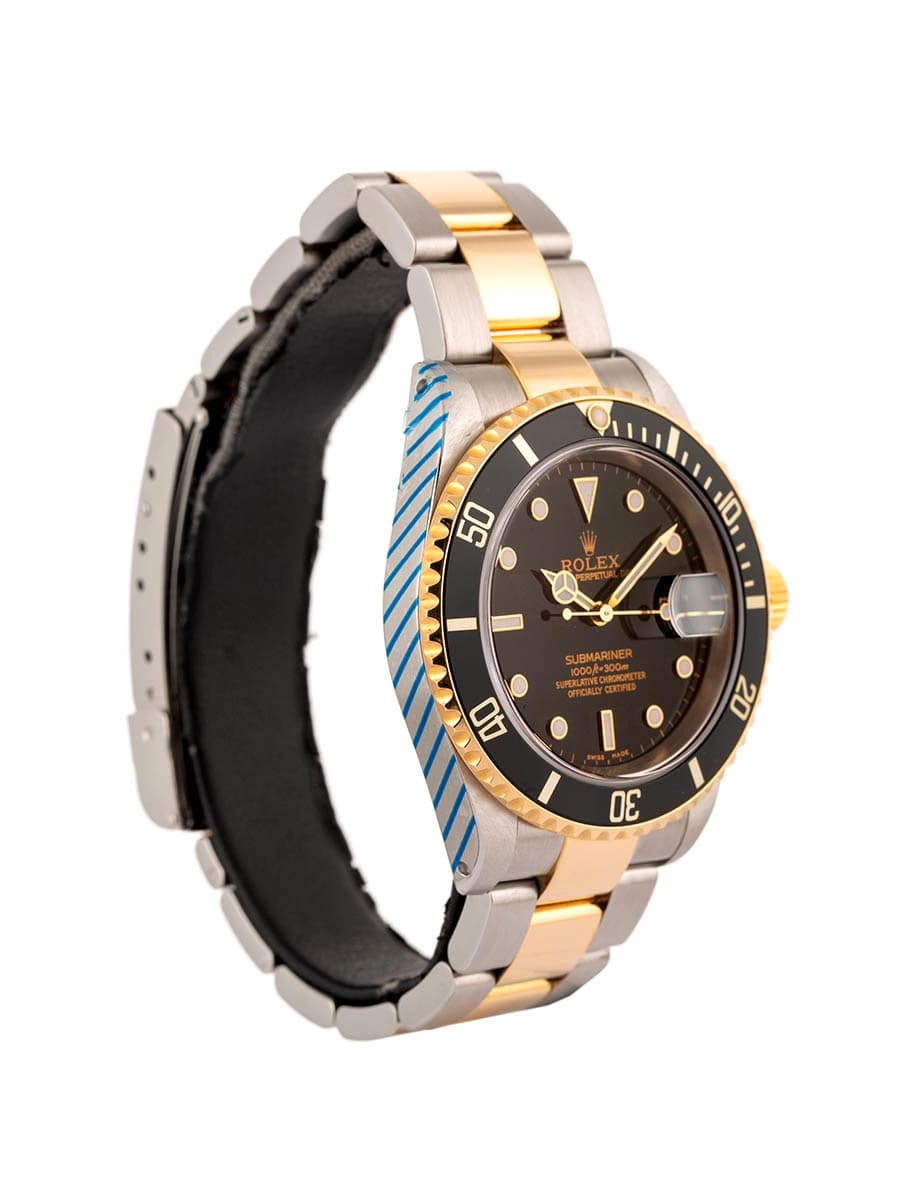 ROLEX SUBMARINER DATE BLACK DIAL 40MM IN ACCIAIO E ORO GIALLO 18KT REF. 16613