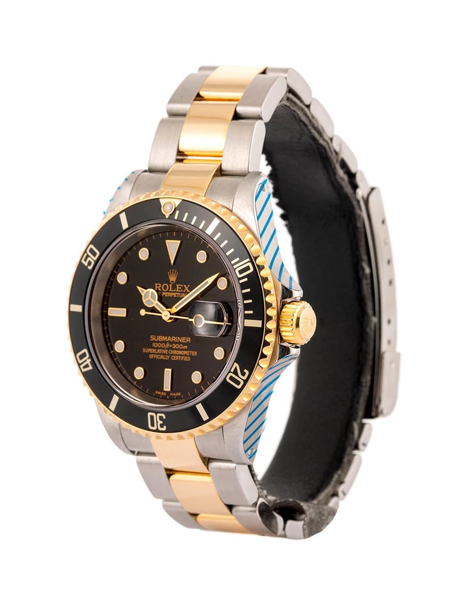 ROLEX SUBMARINER DATE BLACK DIAL 40MM IN ACCIAIO E ORO GIALLO 18KT REF. 16613