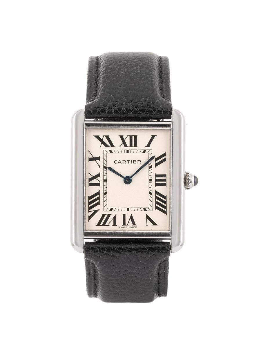 CARTIER TANK SOLO MODELLO GRANDE IN ACCIAIO REF. W1018355