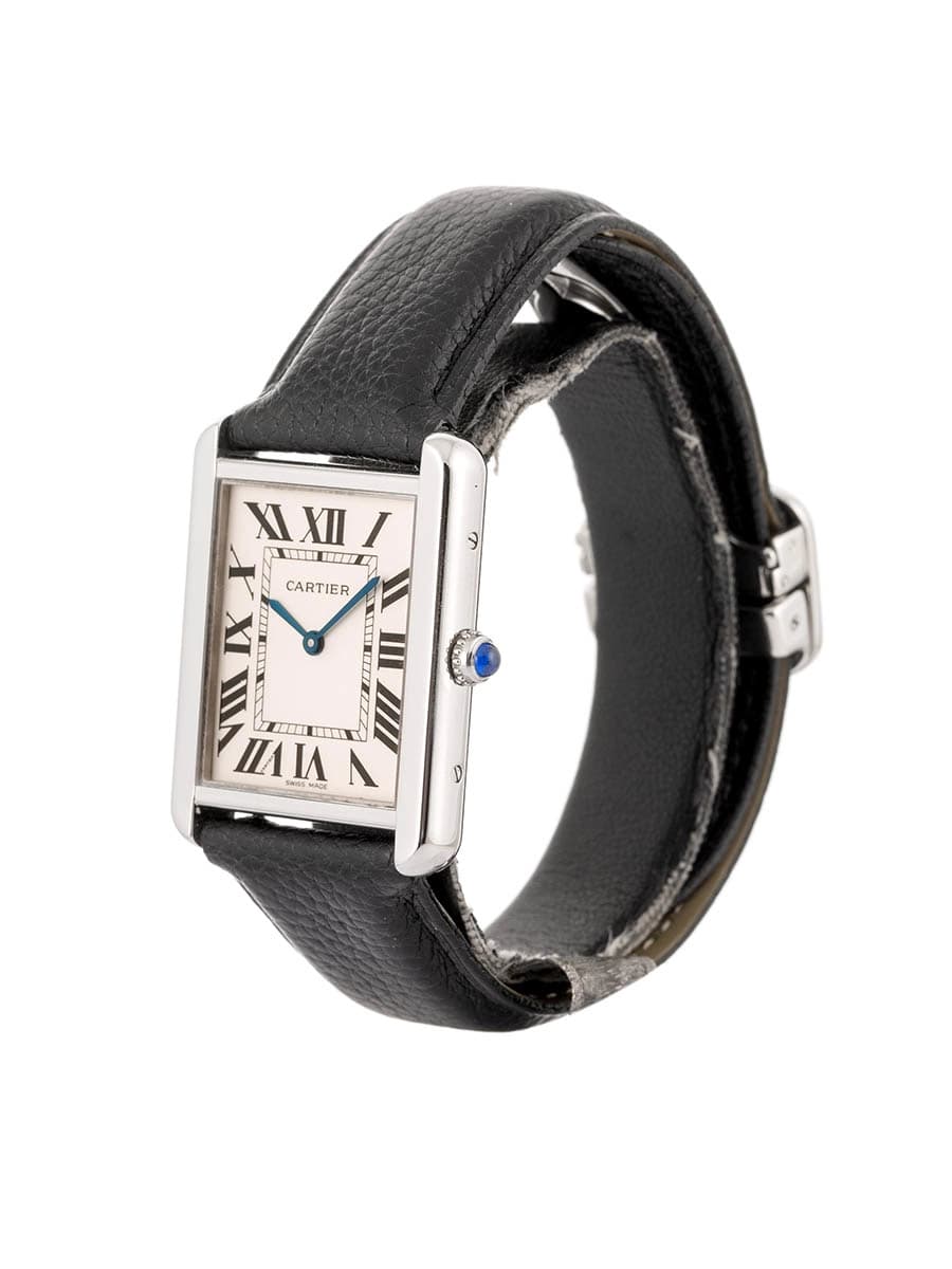 CARTIER TANK SOLO MODELLO GRANDE IN ACCIAIO REF. W1018355