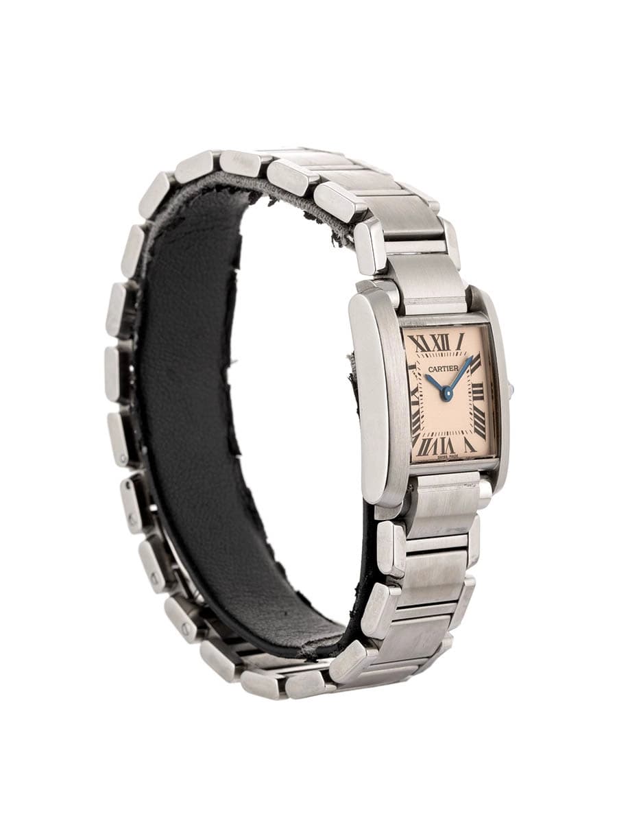 CARTIER TANK FRANCAISE MODELLO PICCOLO IN ACCIAIO REF. W51008Q3