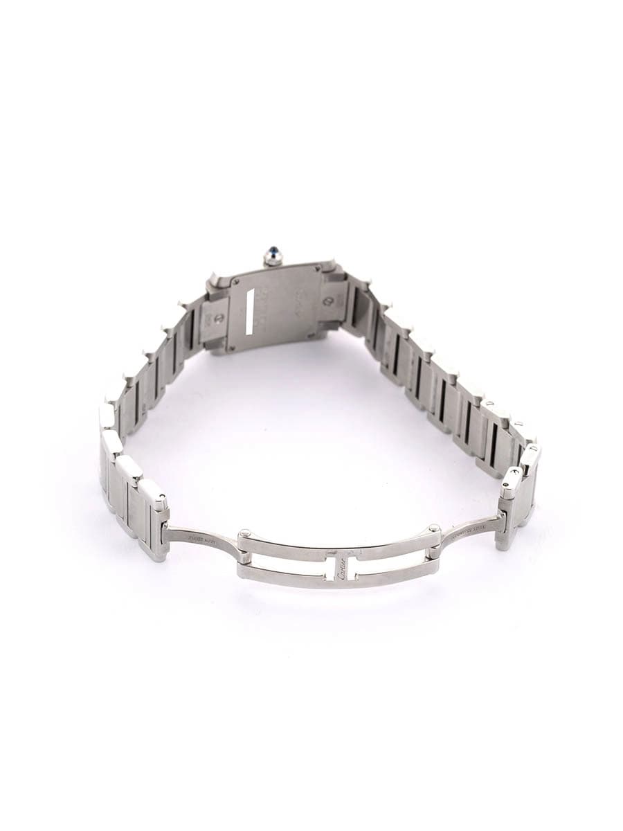 CARTIER TANK FRANCAISE MODELLO PICCOLO IN ACCIAIO REF. W51008Q3