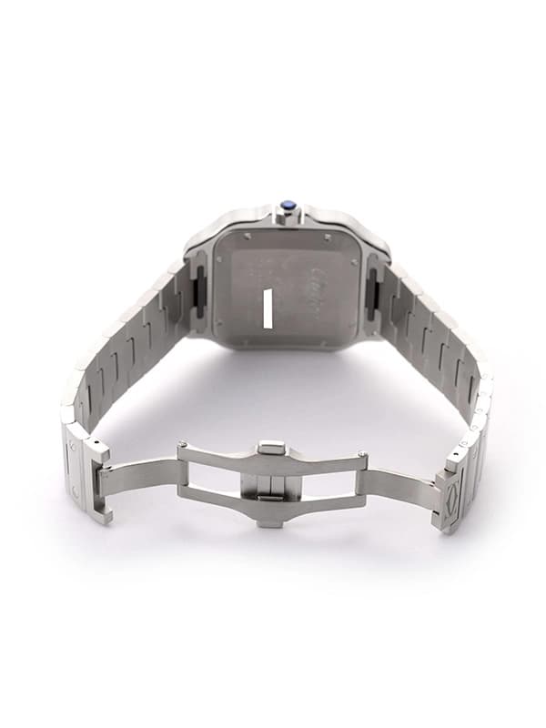 CARTIER SANTOS DE CARTIER MODELLO GRANDE BLU IN ACCIAIO REF. WSSA0071