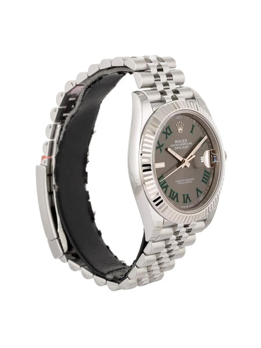 ROLEX DATEJUST QUADRANTE WIMBLEDON FULL STICKERS 41MM IN ACCIAIO REF. 126334