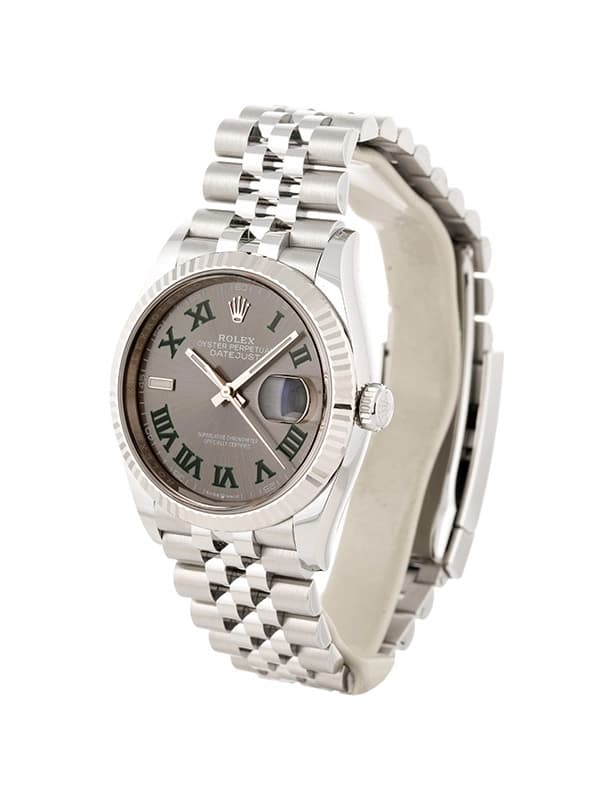 ROLEX DATEJUST QUADRANTE WIMBLEDON 36MM IN ACCIAIO REF. 126234
