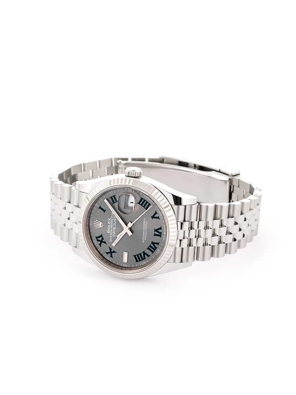 ROLEX DATEJUST QUADRANTE WIMBLEDON 36MM IN ACCIAIO REF. 126234