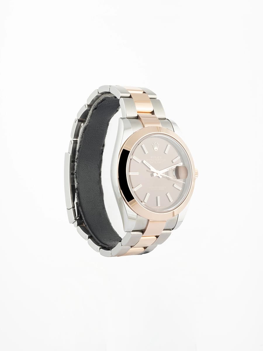 ROLEX DATEJUST QUADRANTE CHOCOLATE 41MM IN ACCIAIO E ORO ROSA 18KT REF. 126301