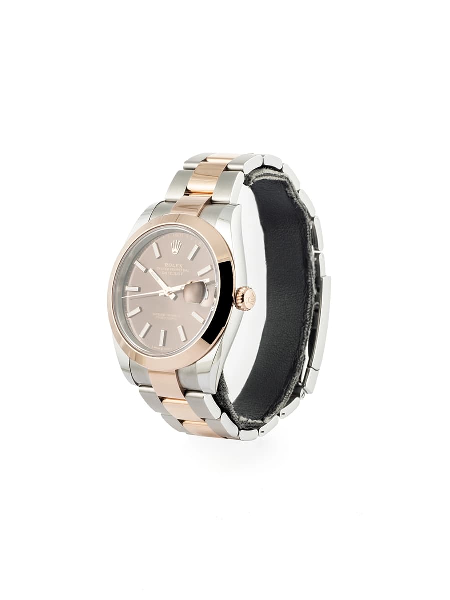 ROLEX DATEJUST QUADRANTE CHOCOLATE 41MM IN ACCIAIO E ORO ROSA 18KT REF. 126301