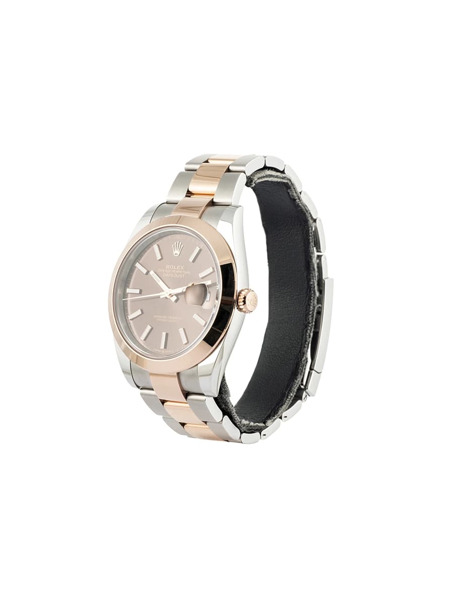 ROLEX DATEJUST QUADRANTE CHOCOLATE 41MM IN ACCIAIO E ORO ROSA 18KT REF. 126301