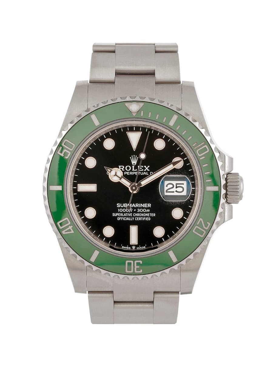 ROLEX SUBMARINER DATE GHIERA VERDE STARBUCKS 41MM IN ACCIAIO REF. 126610LV