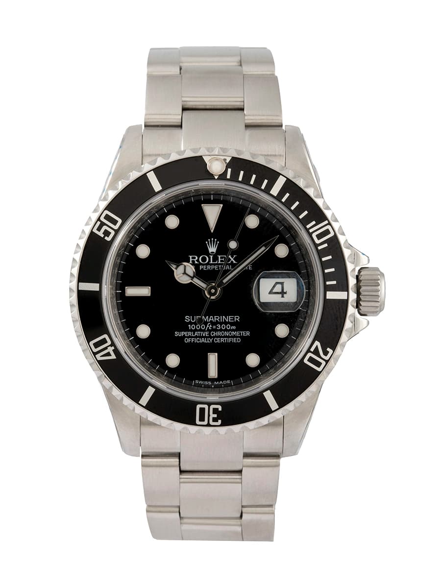 ROLEX SUBMARINER DATE 40MM IN ACCIAIO REF. 16610