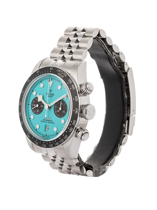 TUDOR BLACK BAY CHRONO TURCHESE FLAMINGO BLUE 41MM IN ACCIAIO REF. 79360N