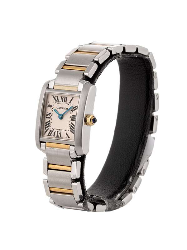 CARTIER TANK FRANCAISE IN ACCIAIO E ORO GIALLO 18KT REF. 2384