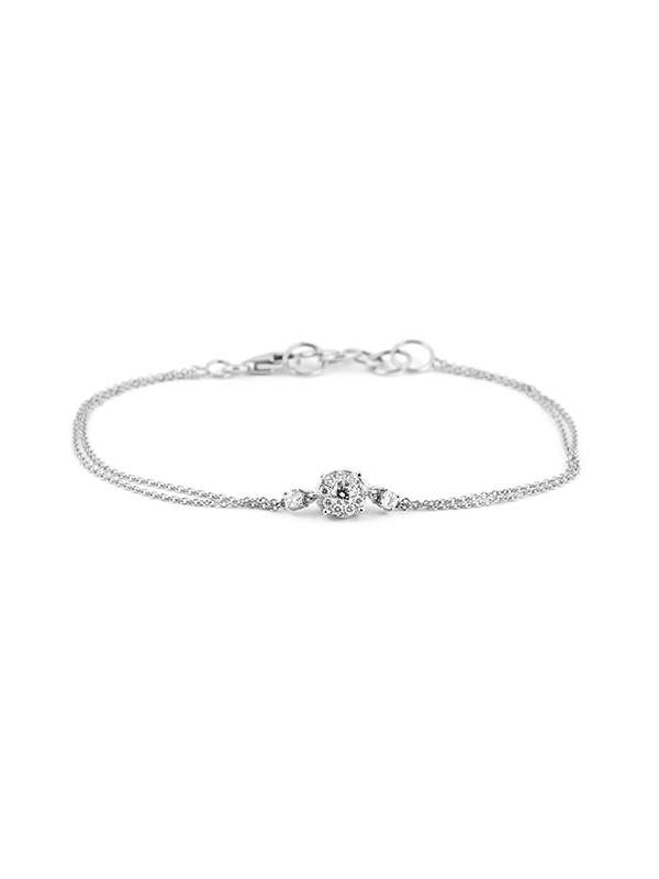 BRACCIALE IN ORO BIANCO 18KT CON DIAMANTI