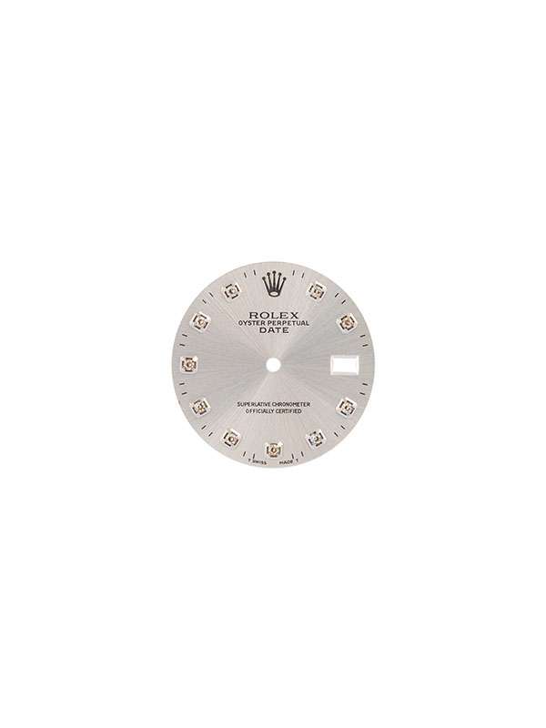 QUADRANTE AFTERMARKET CON DIAMANTI PER ROLEX DATE 34MM IN ACCIAIO REF. 15200