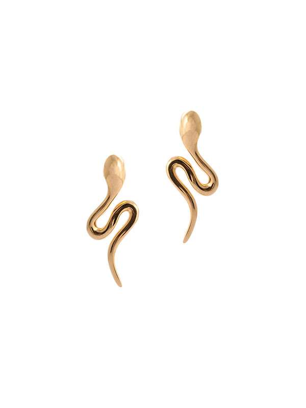 ORECCHINI LOBO IN ORO GIALLO 18KT SERPENTE