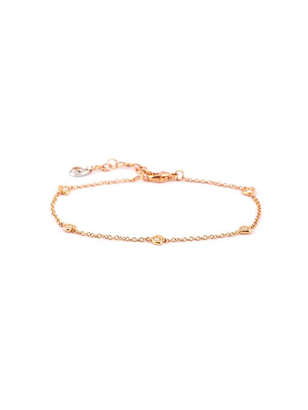 BRACCIALE IN ORO ROSA 18KT CON DIAMANTI