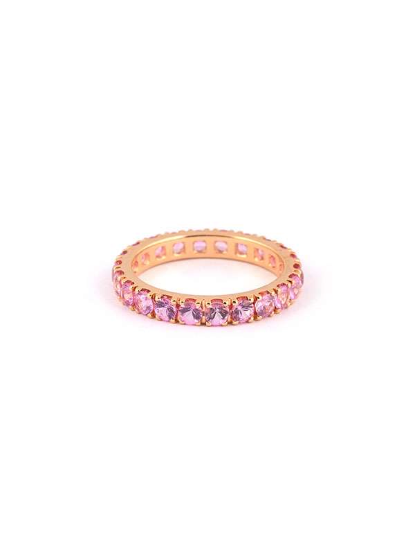 FEDINA ETERNELLE IN ORO ROSA 18KT CON ZAFFIRI ROSA