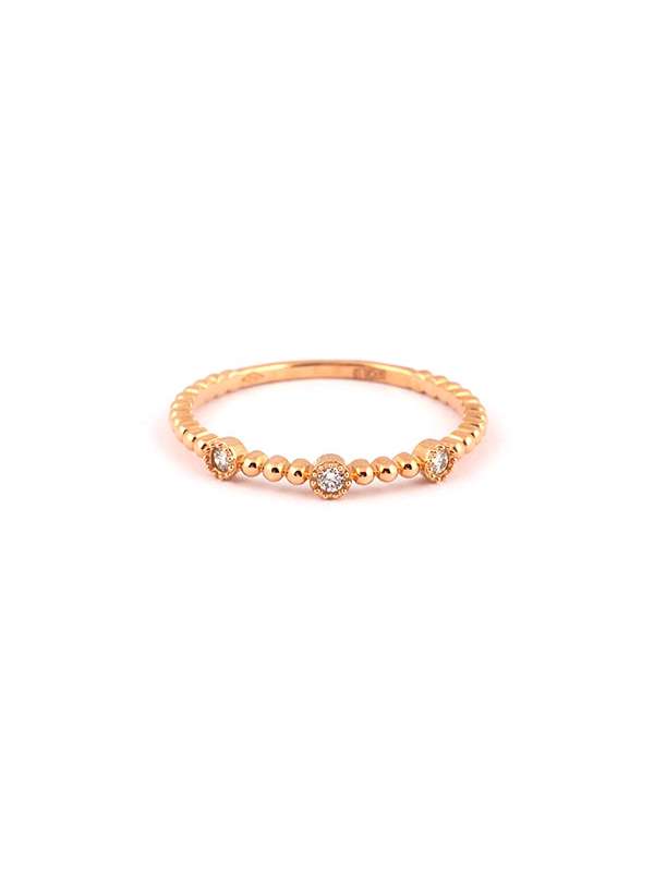 ANELLO IN ORO ROSA 18KT CON DIAMANTI