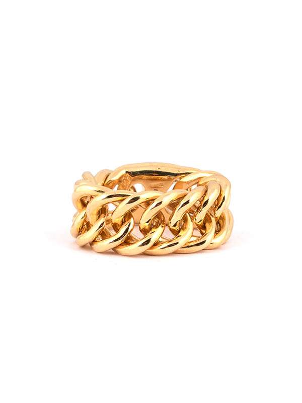 ANELLO GROUMETTE IN ORO GIALLO 18KT